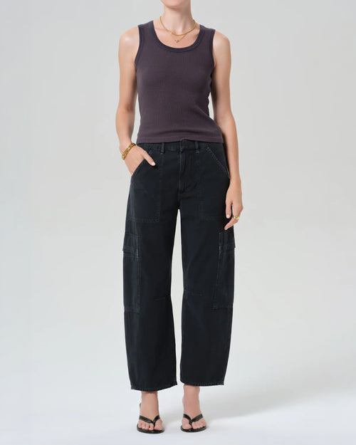 MARCELLE LOW SLUNG EASY CARGO / WASHED BLACK