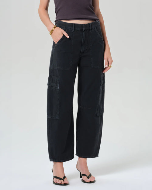 MARCELLE LOW SLUNG EASY CARGO / WASHED BLACK