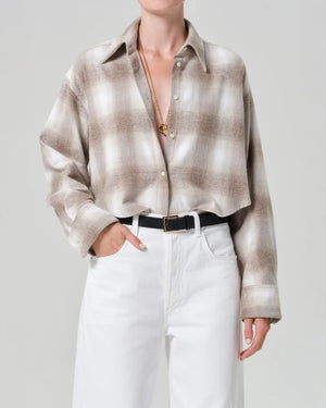 ANA CROPPED SHIRT / SCHIFFER PLAID