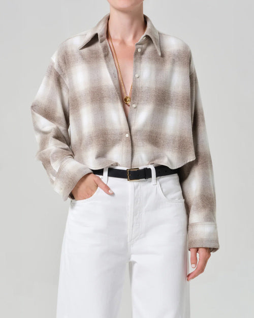 ANA CROPPED SHIRT / SCHIFFER PLAID