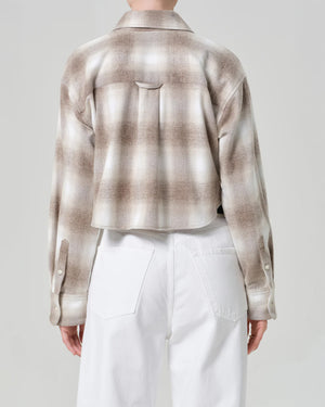 ANA CROPPED SHIRT / SCHIFFER PLAID