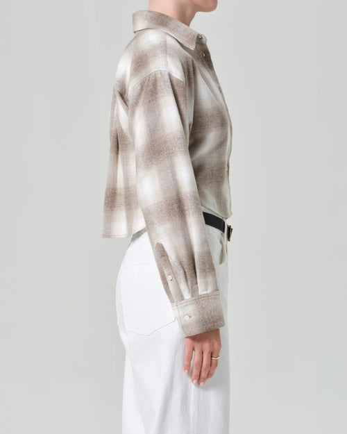 ANA CROPPED SHIRT / SCHIFFER PLAID