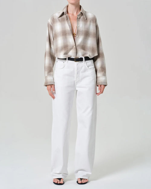 ANA CROPPED SHIRT / SCHIFFER PLAID