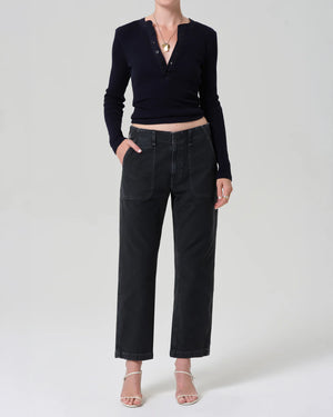 WINSLOW UTILITY PANT / WASHED BLACK