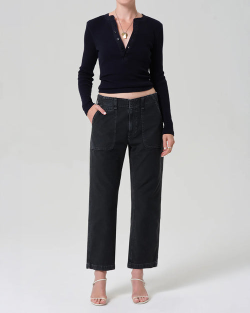 WINSLOW UTILITY PANT / WASHED BLACK