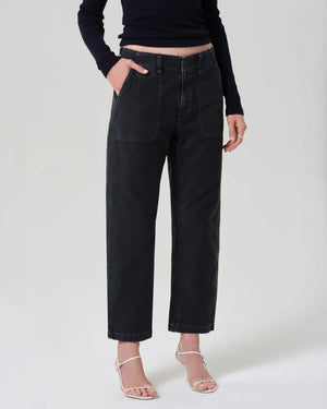 WINSLOW UTILITY PANT / WASHED BLACK