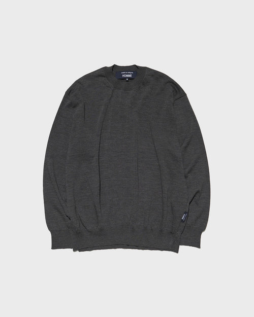 N008 CREW NECK SWEATER  / GREY