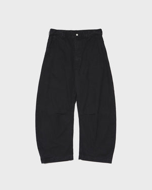 P008 OXFORD WIDE TROUSERS / BLACK