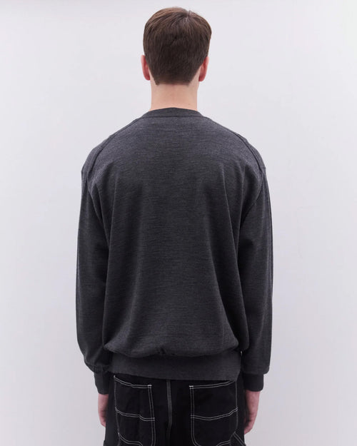 N008 CREW NECK SWEATER  / GREY