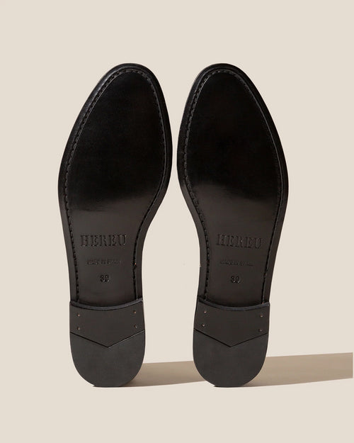 CORBATI SUEDE BOW-DETAIL SLIP-ON LOAFER / DARK BROWN