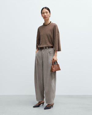 CORDUROY BAGGY PANTS / COBBLESTONE
