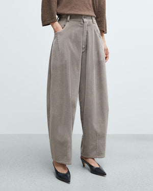 CORDUROY BAGGY PANTS / COBBLESTONE