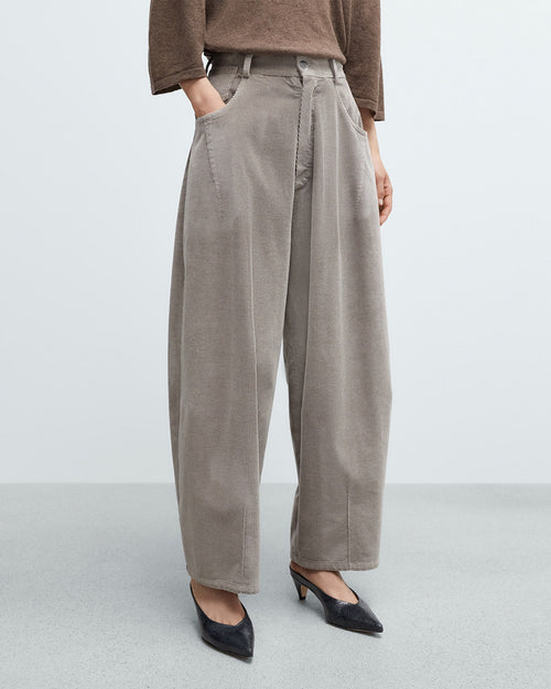 CORDUROY BAGGY PANTS / COBBLESTONE