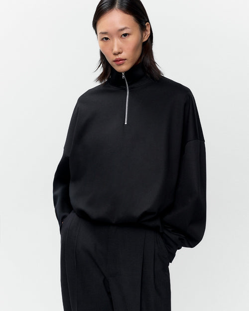 BALLOON QUARTER-ZIP / BLACK