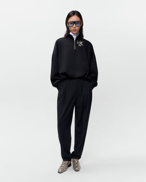 BALLOON QUARTER-ZIP / BLACK