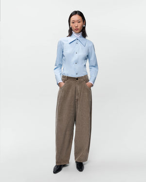CORDUROY BAGGY PANTS / BROWN