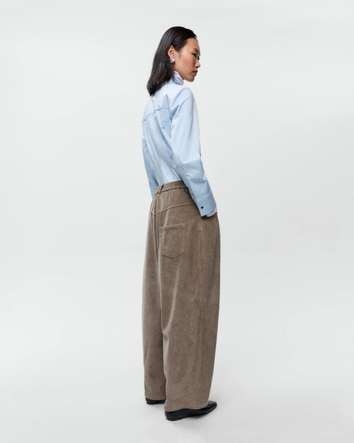 CORDUROY BAGGY PANTS / BROWN