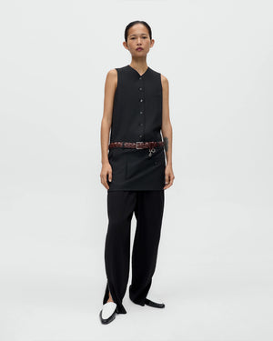 TAILORED MINI DRESS / BLACK
