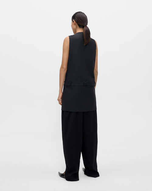 TAILORED MINI DRESS / BLACK