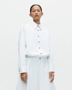 BOMBER SHIRT / WHITE