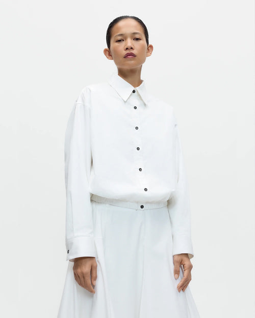 BOMBER SHIRT / WHITE