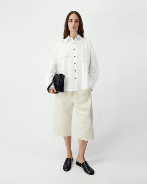 OVERSIZED LACE SHIRT / WHITE