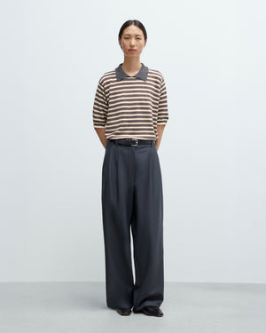 TAILORED MASCULINE PANTS / EBONY
