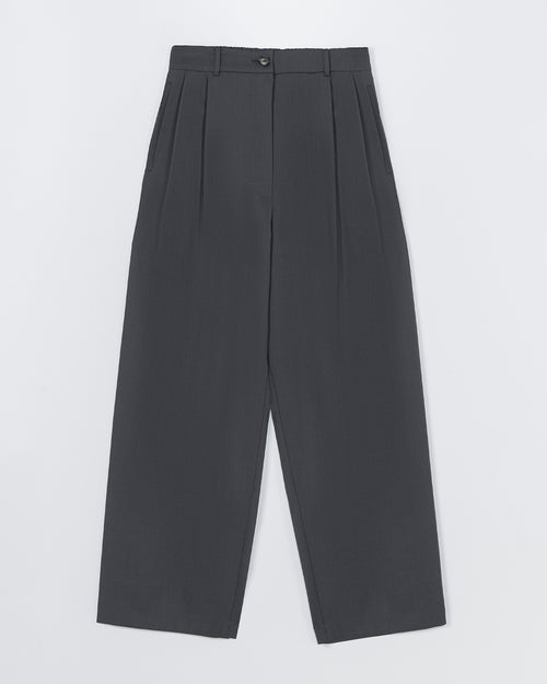 TAILORED MASCULINE PANTS / EBONY