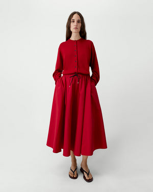 TECHNICAL SKIRT / RED