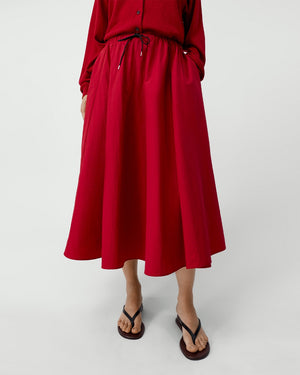 TECHNICAL SKIRT / RED