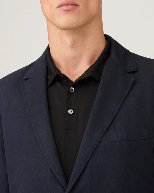 COTTON LINEN BLAZER / NAVY
