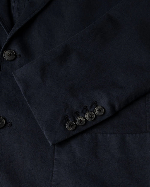 COTTON LINEN BLAZER / NAVY