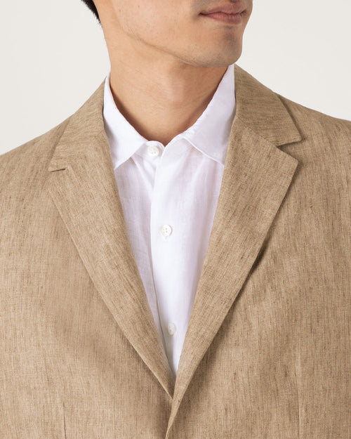 LINEN BLAZER / DUNE MELANGE