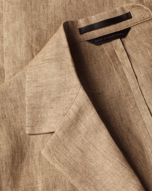 LINEN BLAZER / DUNE MELANGE