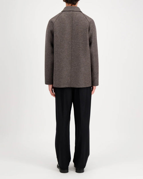 COUNTRY JACKET PRESSED WOOL / BROWN GREY