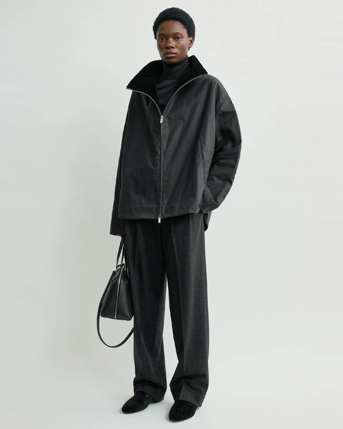 ZIPPED COUNTRY JACKET / WASHED BLACK