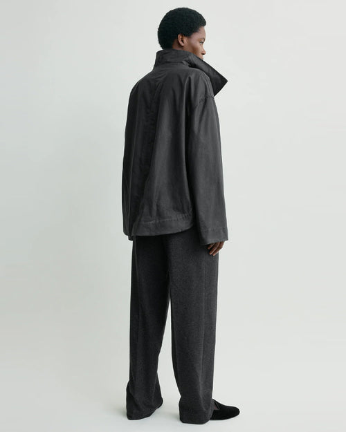 ZIPPED COUNTRY JACKET / WASHED BLACK