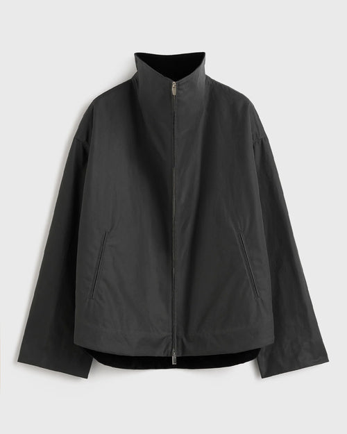 ZIPPED COUNTRY JACKET / WASHED BLACK