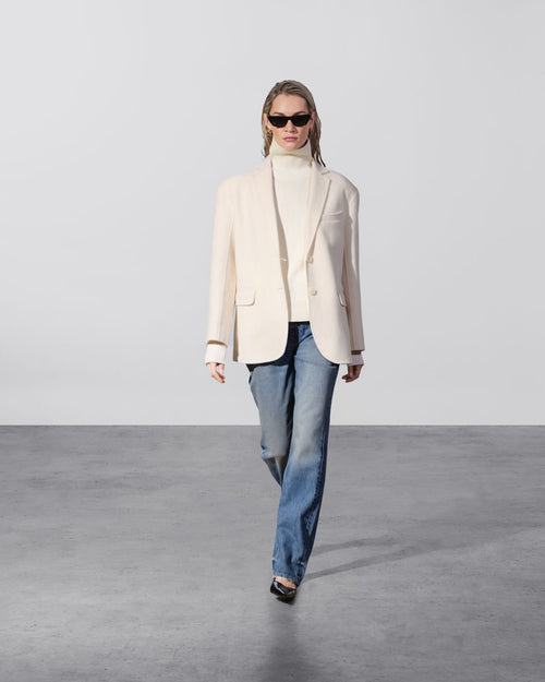 QUINN BLAZER / WHITE CASHMERE BLEND