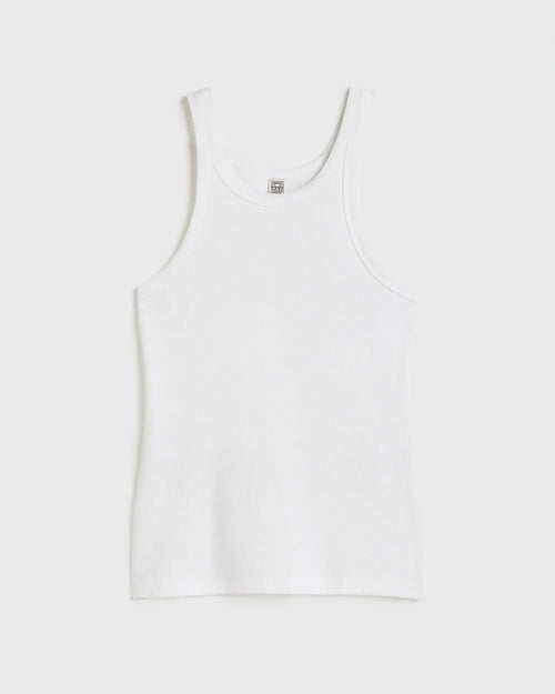 CURVED RIB TANK / WHITE