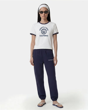 CALIFORNIA EMBLEM SOFT RINGER TEE / WHITE/DARK NAVY