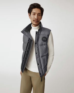 MEN'S GARSON VEST WOOL / SLATE GREY MELANGE