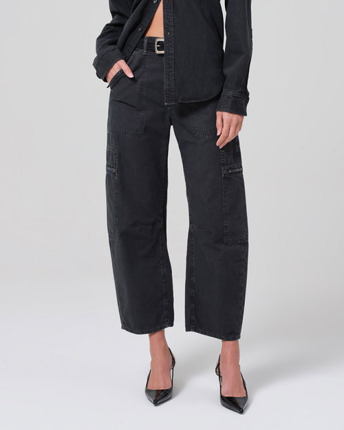 MARCELLE LOW SLUNG EASY CARGO / WASHED BLACK