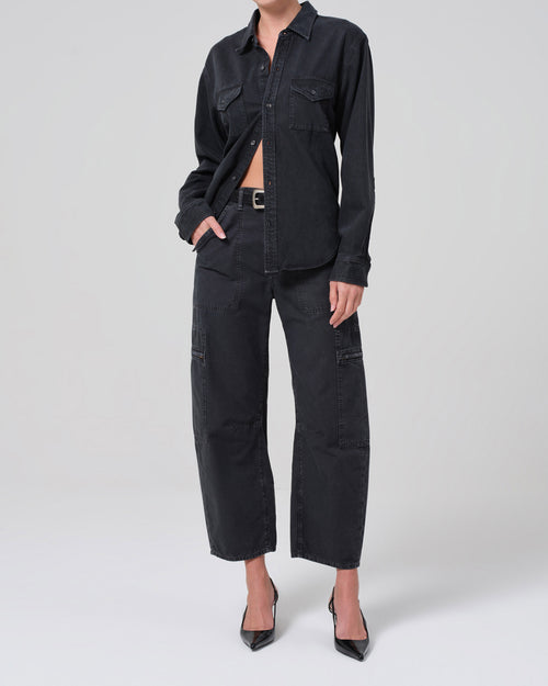 MARCELLE LOW SLUNG EASY CARGO / WASHED BLACK