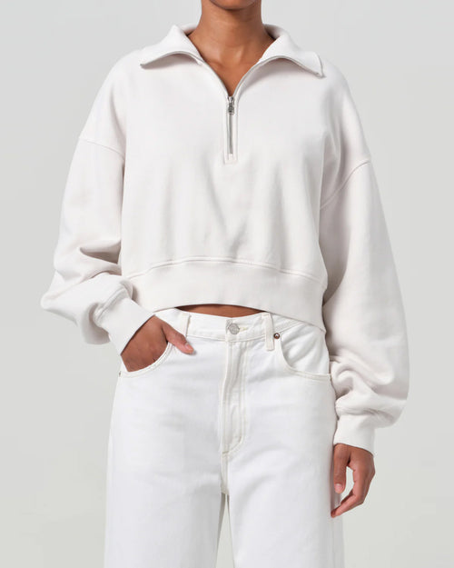 BETHAN QUARTER ZIP SWEATSHIRT / WIRED