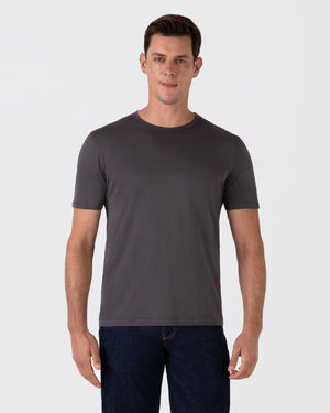 CLASSIC CREW NECK T-SHIRT / CHARCOAL