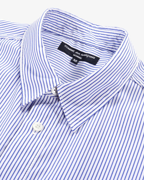 B002 STRIPED SHIRT / BLUE WHITE