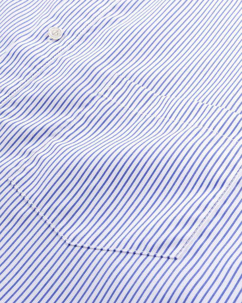 B002 STRIPED SHIRT / BLUE WHITE