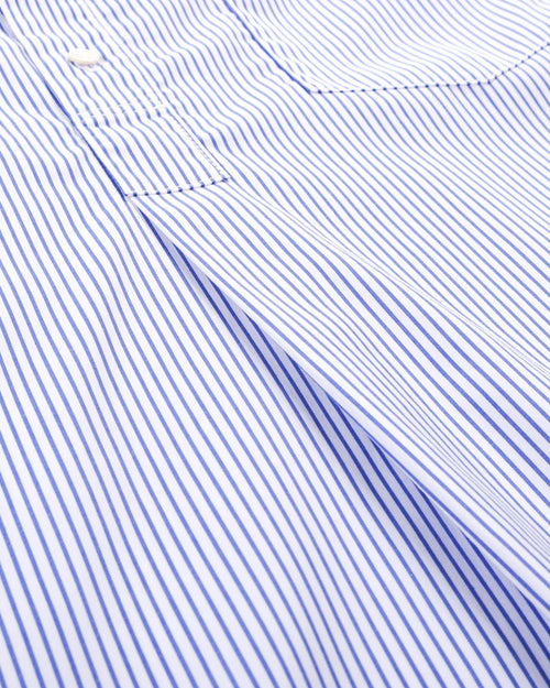 B002 STRIPED SHIRT / BLUE WHITE