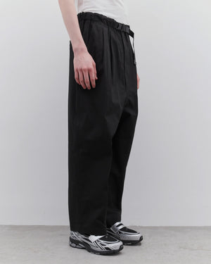 P005 COTTON NYLON TROUSERS / BLACK